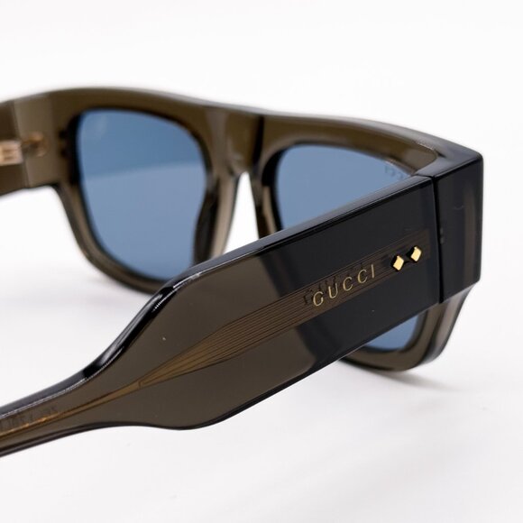 NEW AUTHENTIC GG1262S 003 GUCCI UNISEX SHIELD SUNGLASSES main image 6